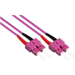 Varia SO-33077 - Patchkabel LWL Duplex OM4 (Multimode, 50125) SCSC, LSZH, 10m (10 m), Netzwerkkabel