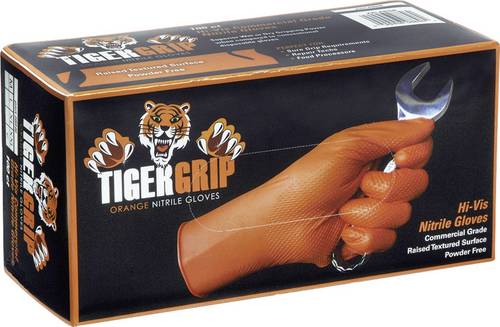 Kunzer TIGER GRIP M 100 St. Nitril Einweghandschuh Größe (Handschuhe): M EN 374-2, EN 374-3, EN 455
