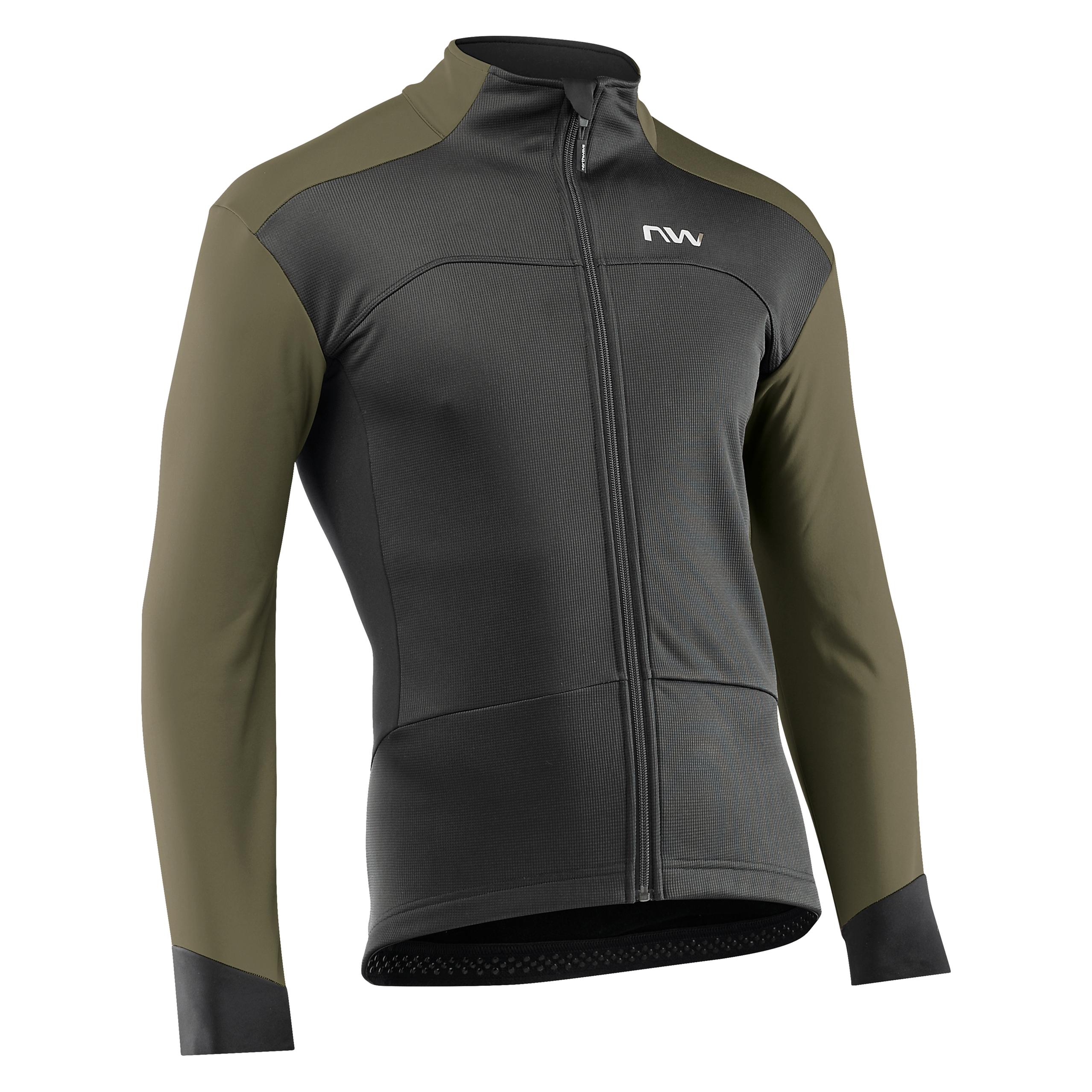 Northwave Reload Jacket (XL) (NWB89201315--black/forest green)
