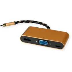 ROLINE GOLD Display Adapter USB Typ C - VGA / HDMI / C (PD)