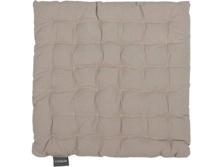 Sitzkissen Monaco beige Baumwolle