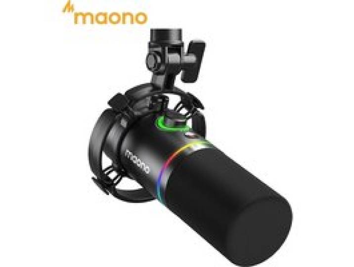 MAONO PD200X XLR/USB Dynamische Microfoon voor Gaming, Opname, Streaming, YouTube, Metalen Microfoon met Software Tap-to-Mute en Gain Knob