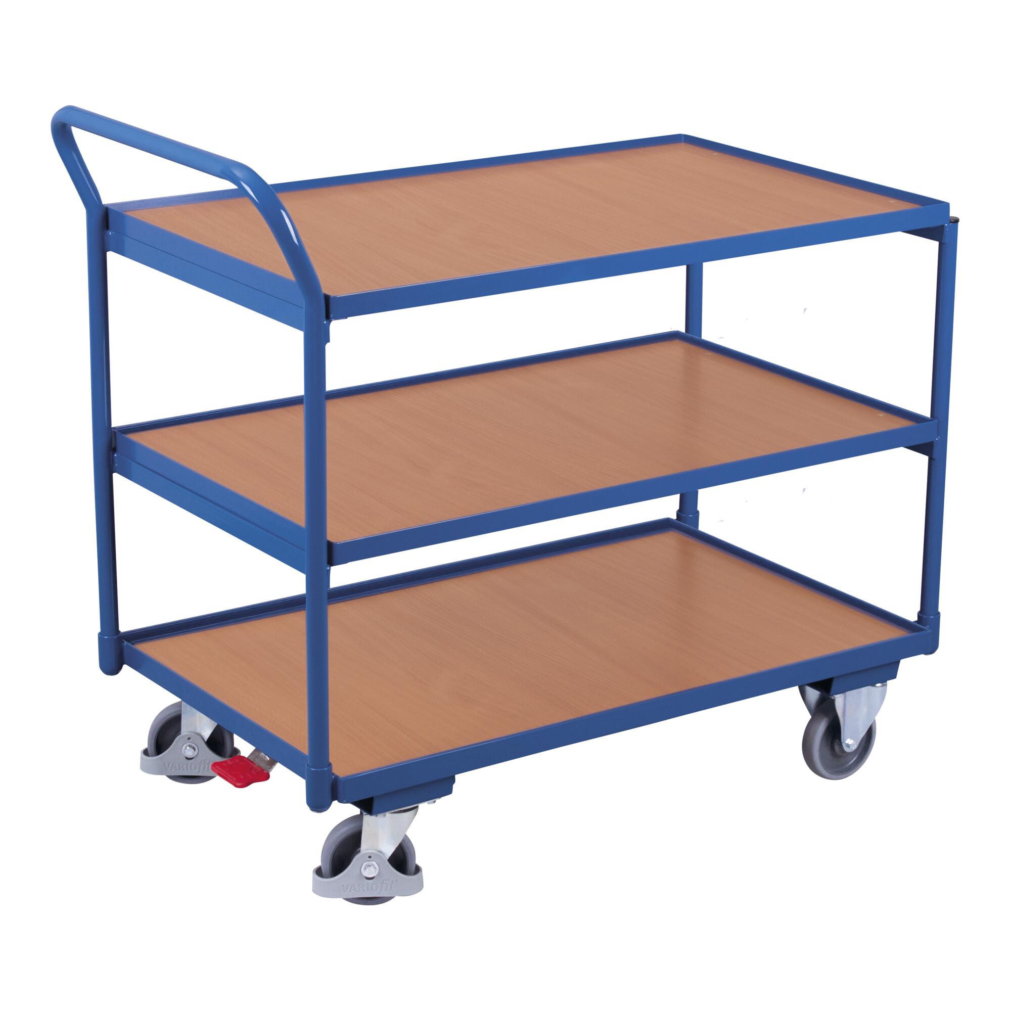 VARIOfit Tischwagen mit 3 Ladeflächen (sw-800.660)