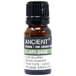 Clary Sage Organic Essential Oil 10ml
