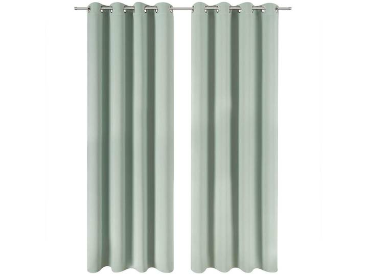 Blumtal Verdunklungsvorhänge 2er Set – Blickdichter Thermovorhang mit Ösen, Hitze- & Kälteschutz, Isolierende Gardinen 140/265 cm,Grün, Kunststoff, Rechteckig, 140x265 cm, Heimtextilien, Vorhänge, Fertigvorhänge, Verdunkelungsvorhänge