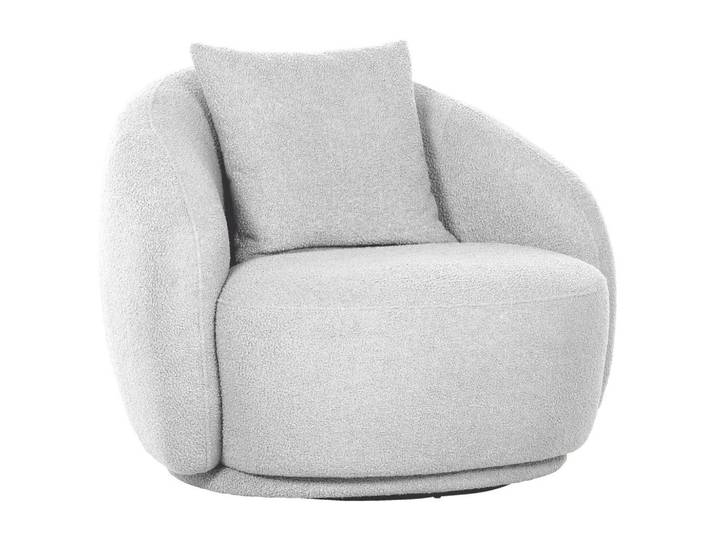 Xora Cocktailsessel, Creme, Metall, Füllung: Schaumstoffflocken, 101x79x96 cm, Sitzfläche 360° drehbar, Wohnzimmer, Sessel, Cocktailsessel