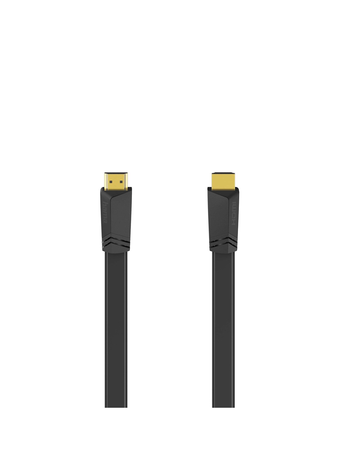 Hama HDMI Cable Ethernet Flat Black 1.5m