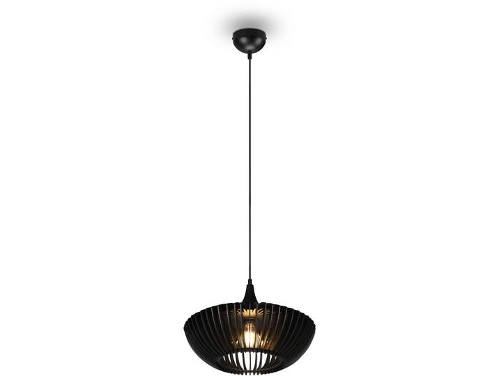 Pendellampe Cacal schwarz matt Metall B 40 cm