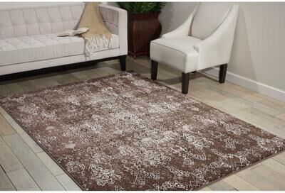 Nourison Karma Vintage Over-Dyed Medallion Area Rug