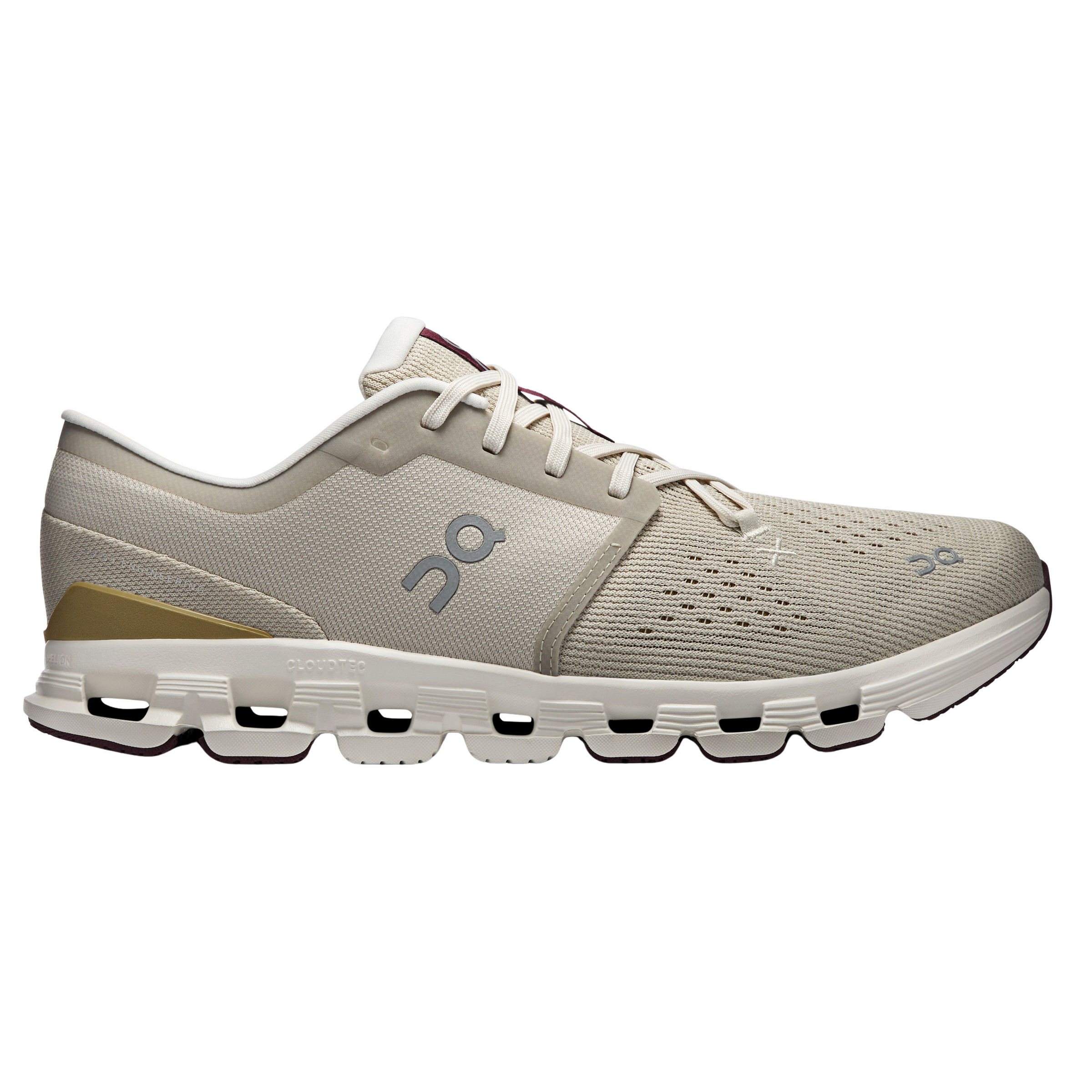 On Cloud X 4 Herren Freizeitschuhe beige Größe 47 Lifestyle Atmungsaktiv