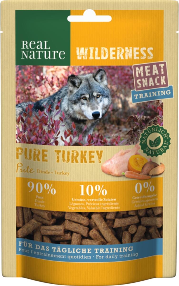 Real Nature Wilderness Dog Meat Snack Training 150G TACCHINO