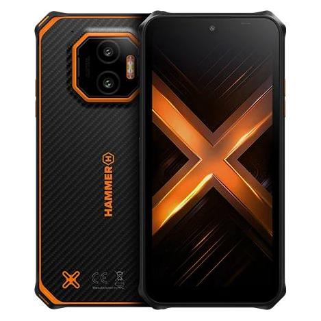 Hammer Smartfon ENERGY X2 5G 6/128 GB (128 GB, Orange, Schwarz, 6.10", Dual SIM, 5G) (TEL001063)