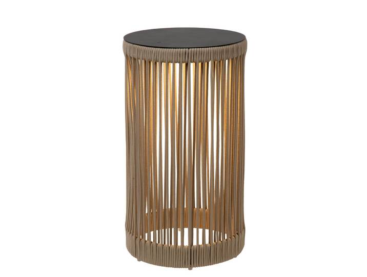 Lampe de table extérieure taupe
