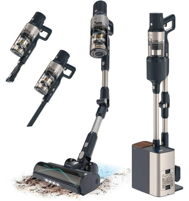 Cecotec Conga Rockstar 5500 Hurricane Station Flex Stofzuiger-steel, zwart/grijs