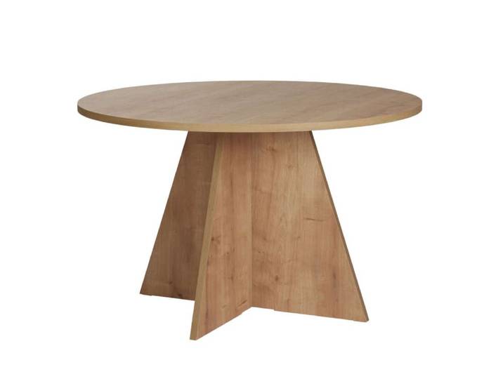 Table repas en bois marron 120 x 120 x 75 cm
