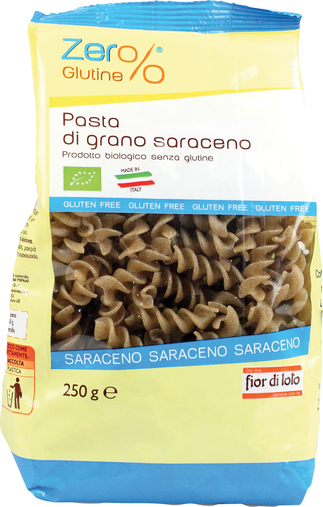 Biotobio Zero%glutine Pasta Grano Saraceno Fusilli