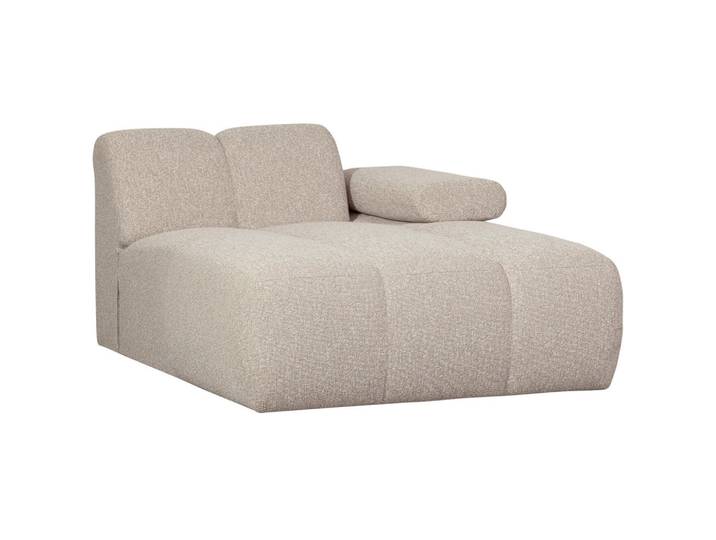 Livetastic Sofaelement Mojo, Beige, 1-Sitzer, 162x74x124 cm, Made in EU, Rücken echt, Armteil rechts, modular, Wohnzimmer, Sofas & Couches, Sofas, Modulsofas