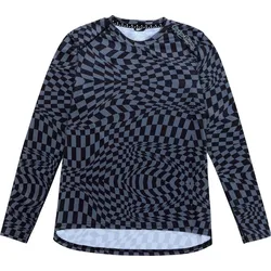 Troy Lee Designs Lilium LS Twisted Checkers Ladies Fahrrad Jersey