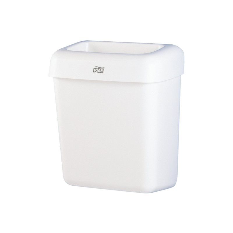 Tork 226100 Vuilnisbak, kunststof, 20 liter, wit