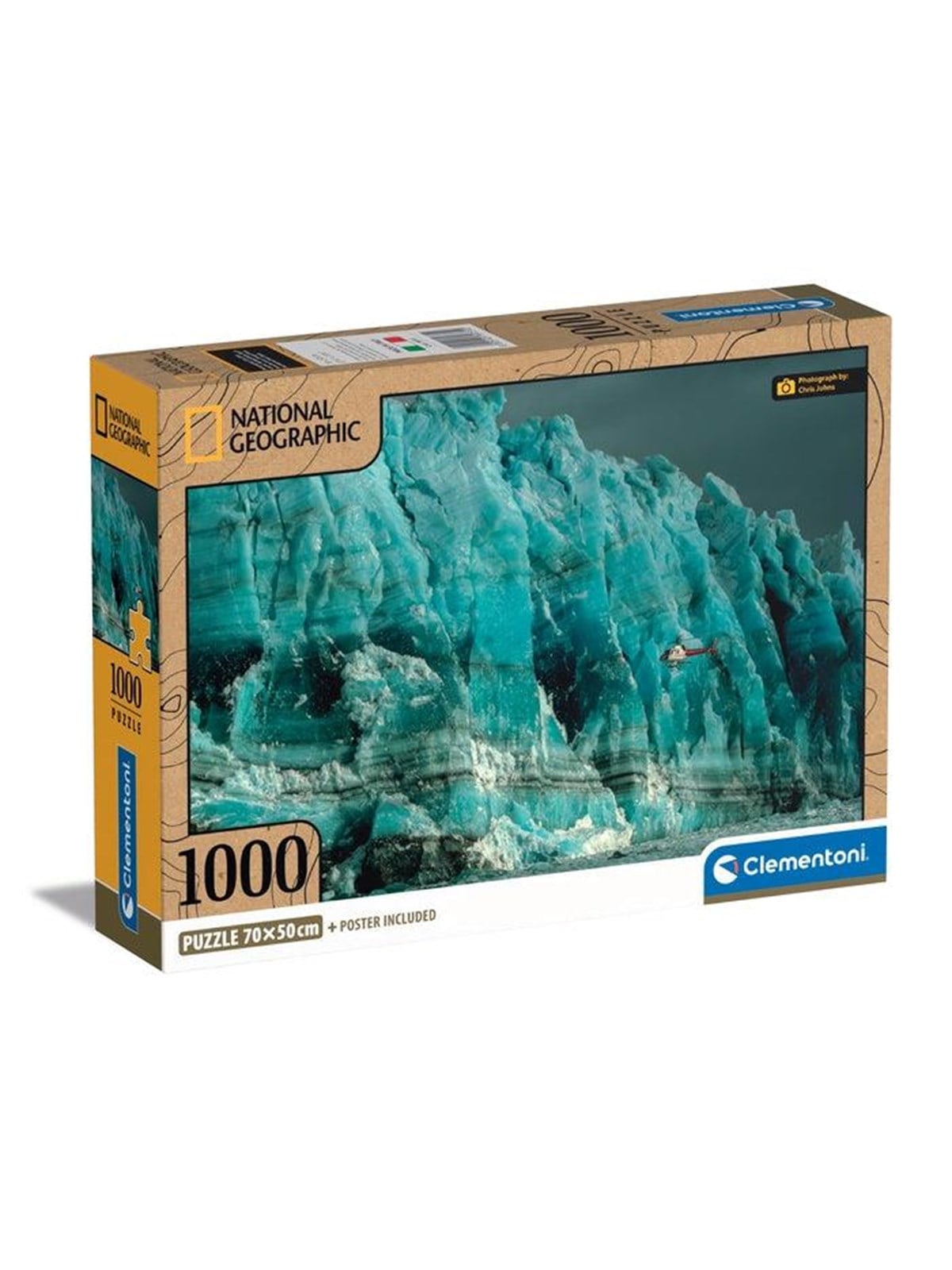 Clementoni Puzzle National Geographic Hubbard Glacier, 100 2D Puzzles