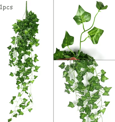 Inspire Curations Artificial Ivy Garland Vine 90cm Green Hanging Wall Decor For Home & Events 90cm Style C