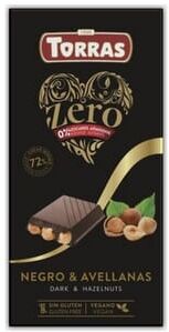 Torras Chocolate Preto Com Avelãs 72% Cacau 150g