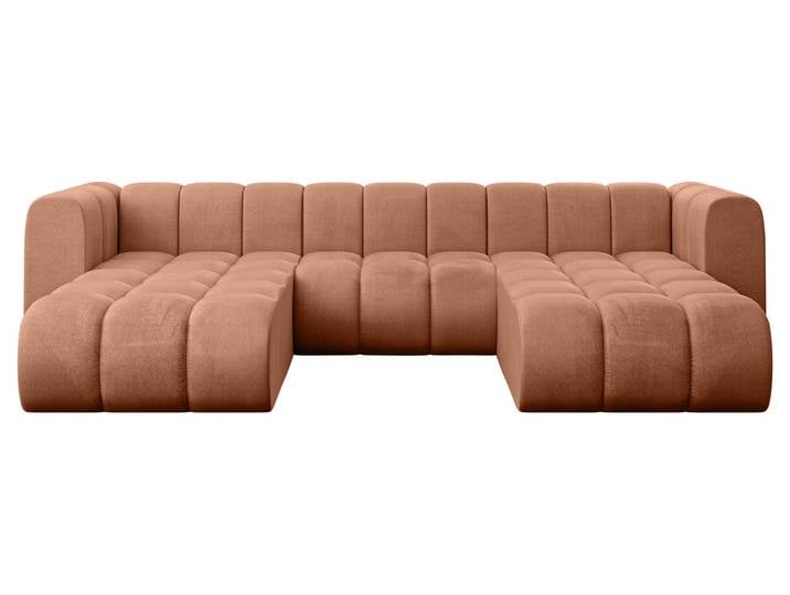 Wohnlandschaft Joren-U1 Apricot - Monolith 61