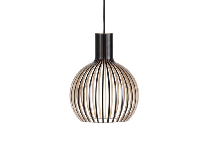 Secto Design Pendelleuchte Octo Tre 4242, Skandi-Look, aus Holzl