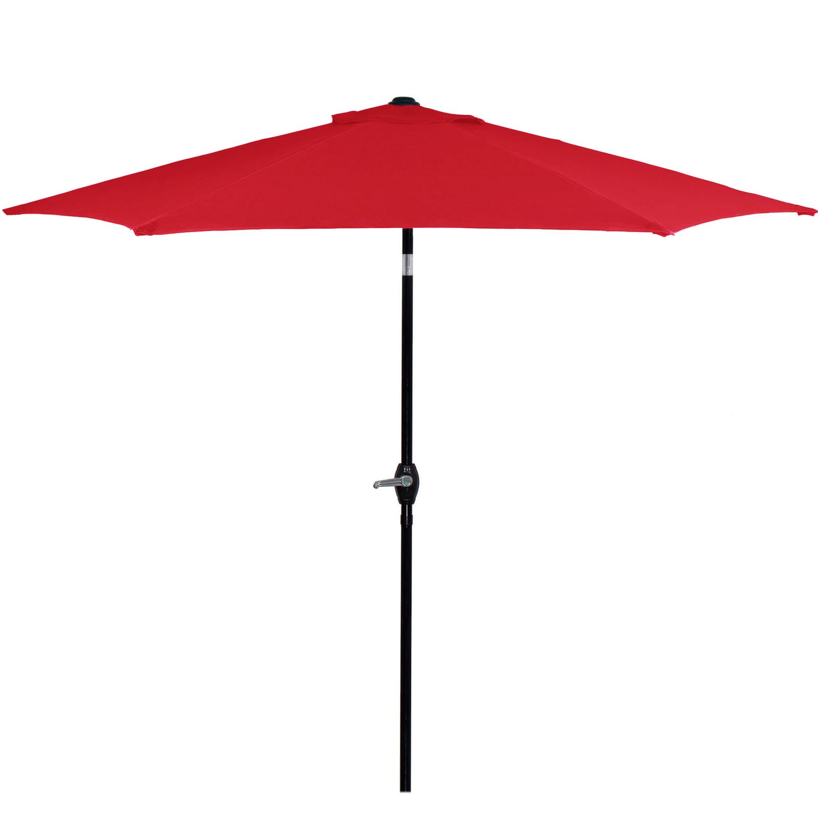 Springos Kantelbare Parasol met Ventilatie - Rood - 250 cm