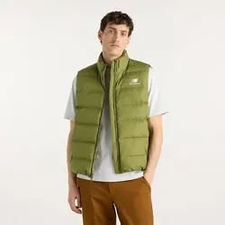 NEW BALANCE Herren Weste Boston Puffer Vest, Größe S in Weiß 6200