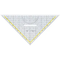 Aristo Geometriedreieck AR1648/2 Hypotenuse 325mm glasklar