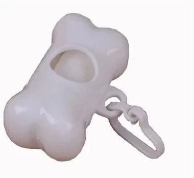 Uplift Essentials Professional Bone Shaped Pet Waste Bag Dispenser white
