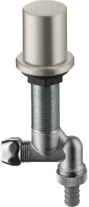 Hansgrohe Küchen Absperrventil 10823800 edelstahl optik, mit Rückflussverhinderer