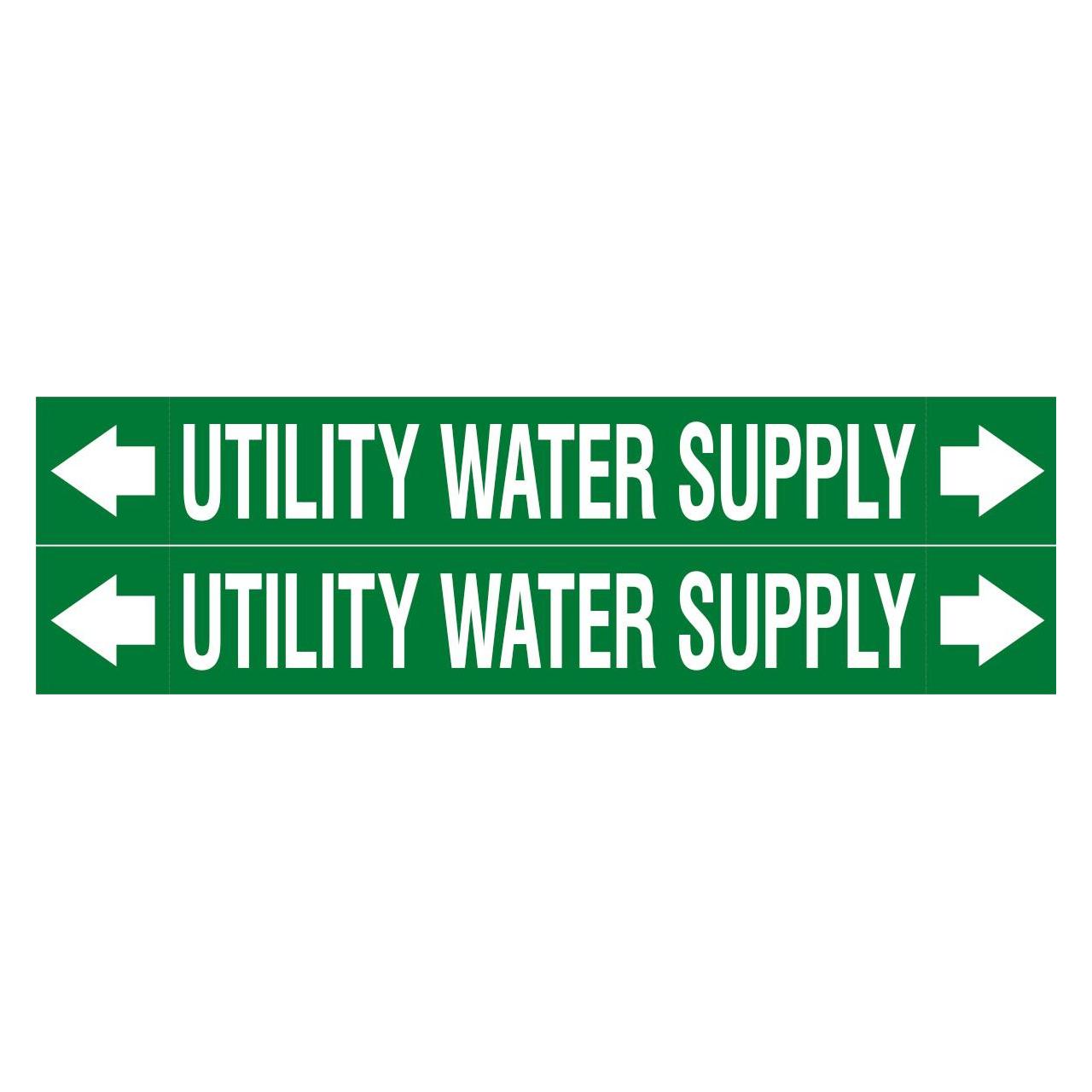Brady ASME - Rohrmarkierer - Utility Water Supply (313068)