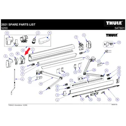 Thule Endplatte (links)