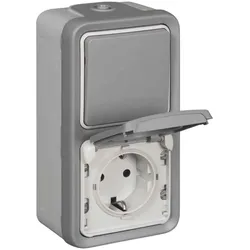 Legrand, Steckdose, Plexo Classic Kombi Aus-/Wechsel 1-p Steckdose