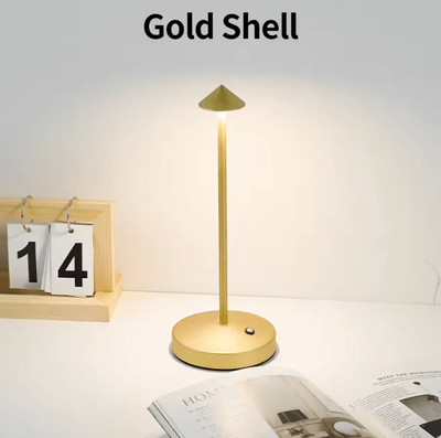 Inspire Essentials Rechargeable LED Table Lamp With Touch Sensor And Dimming Control gold