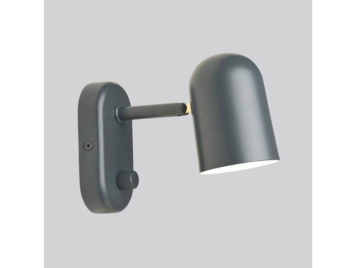 Design wandlamp Buddy wall, dimbaar, zwart, Woon-/ Eetkamer, metaal, Scandinavisch, Wandlamp design