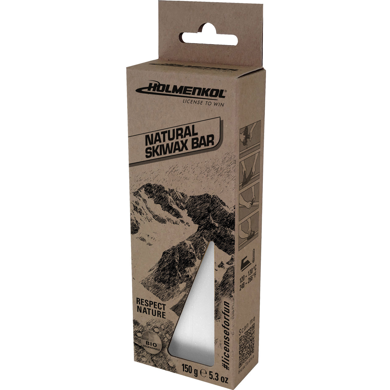 Holmenkol Natural Skiwax Bar (150 g)
