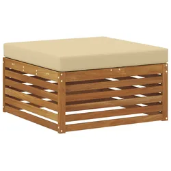 vidaXL Outdoor-Fußhocker Massivholz Akazie Natur