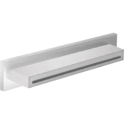 Herzbach Living Spa Schwall-Wandauslauf 11.697000.1.01 Edelstahl poliert, für Wand-Aufputzmontage