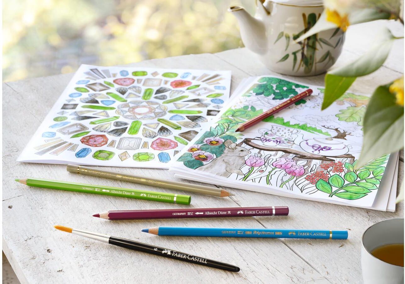 Aquarellstifte FABER-CASTELL "Aquarellfarbstifte", bunt (mehrfarbig), Holz, Stifte, Aquarellstifte mehrfarbig Einheitsgröße