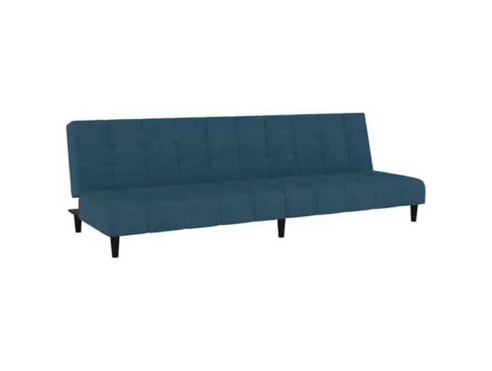GHVBNMF Schlafsofa 2-Sitzer Blau Samt Klappsofa Couch mit Bettfunktion Flexibles Polstersofa verwandelt sich schnell in ein Gästebett für Wohnzimmer, Büro oder Studentenzimmer.