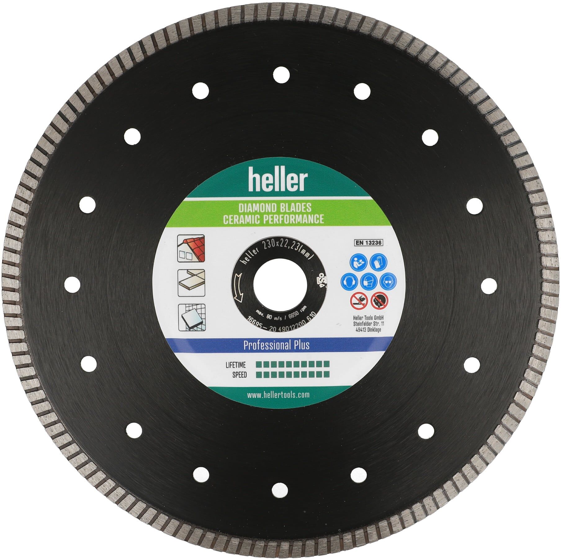 Heller Tools Diamond Blade Ceramic Performance 300 x 25,4 (29919)