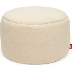 Point Large Sherpa Pouf ecru
