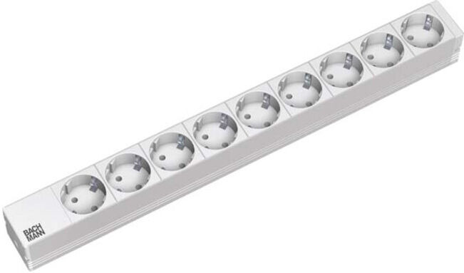 Bachmann 19 pouces multiprise 9x prises 1U 9x protection alu 333.401 (333.401)