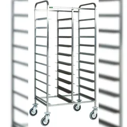 KBS Gastrotechnik Abräumwagen 740 für 20 Tabletts GN 1/1 ohne Seitenwand