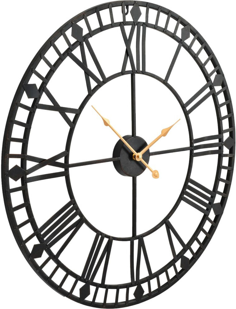 ClassicLiving Hardison Metal Wall Clock Black