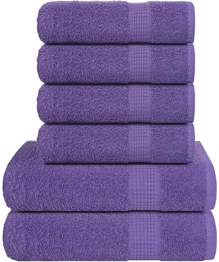 Ophelia & Co. 100% Cotton Multi-Size Set Purple Bath Towel;Hand Towel
