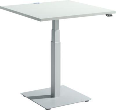 Schäfer Shop Select Beistelltisch FLEXXAS, elektrisch höhenverstellbar, ergonomisch, B 800 mm, lichtgrau